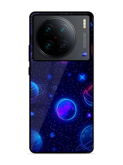 Neon Cosmos Glossy Soft Edge Case for Vivo X90 Pro Chachhi