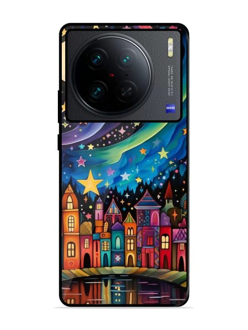 Starlit Village Glossy Soft Edge Case for Vivo X90 Pro Chachhi