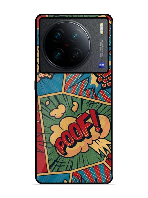 Comic Book Chaos Glossy Soft Edge Case for Vivo X90 Pro Chachhi