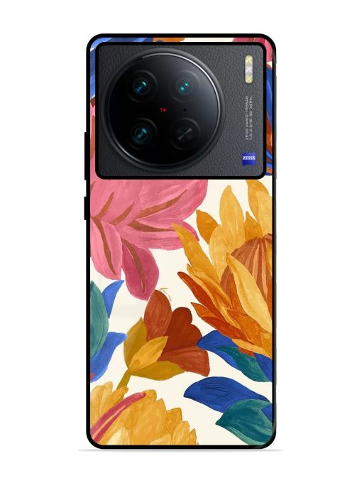 Blooming Tapestry Glossy Soft Edge Case for Vivo X90 Pro Chachhi