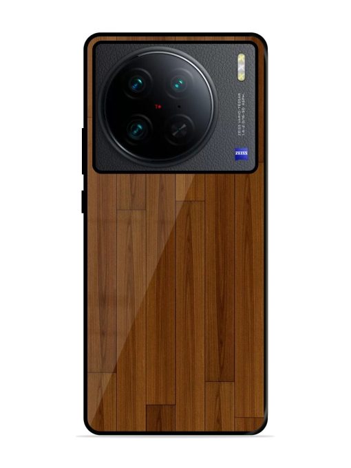 Warm Woodgrain Glossy Soft Edge Case for Vivo X90 Pro Chachhi