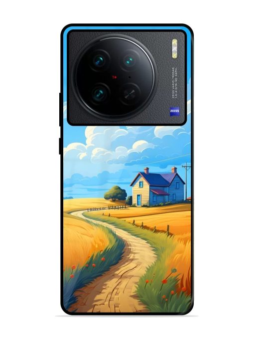 Countryside Cottage Glossy Soft Edge Case for Vivo X90 Pro Chachhi