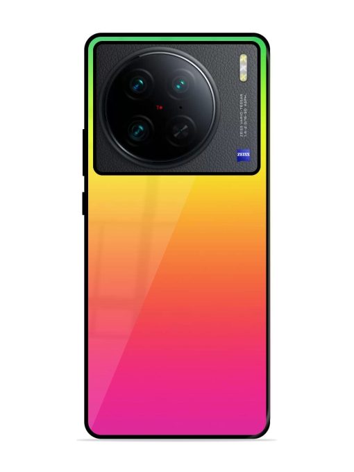 Rainbow Gradient Glossy Soft Edge Case for Vivo X90 Pro Chachhi