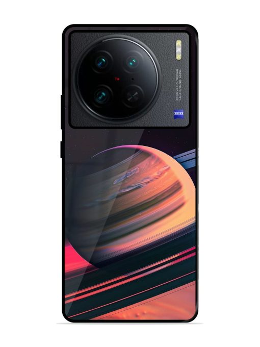 Neon Saturn Glossy Soft Edge Case for Vivo X90 Pro Chachhi