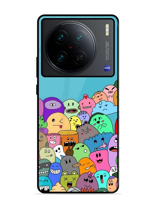 Monster Mash Glossy Soft Edge Case for Vivo X90 Pro Chachhi