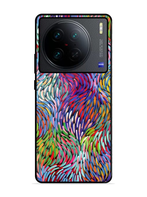 Vibrant Waves Glossy Soft Edge Case for Vivo X90 Pro Chachhi