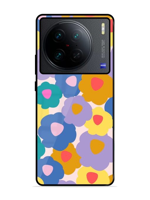 Flower Power Glossy Soft Edge Case for Vivo X90 Pro Chachhi