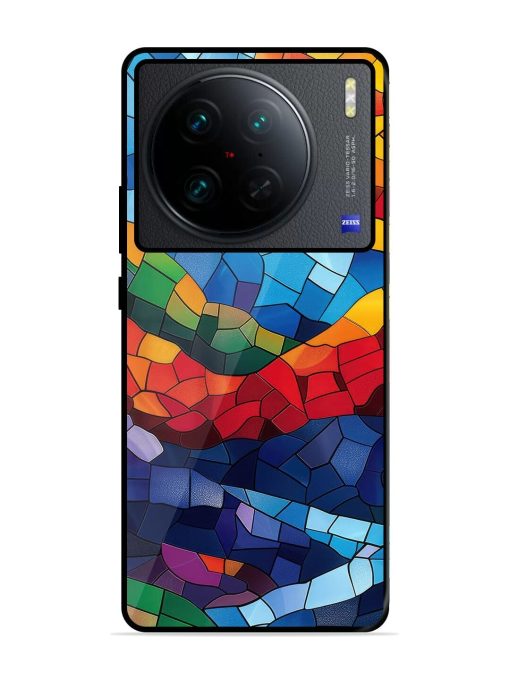 Mosaic Sunset Glossy Soft Edge Case for Vivo X90 Pro Chachhi