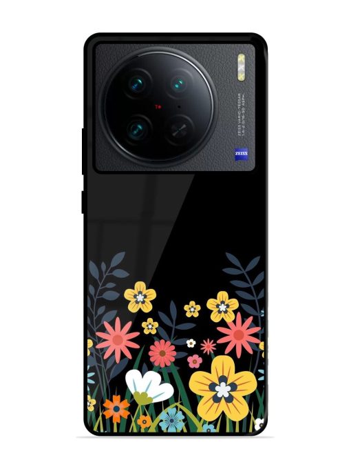 Floral Night Sky Glossy Soft Edge Case for Vivo X90 Pro Chachhi