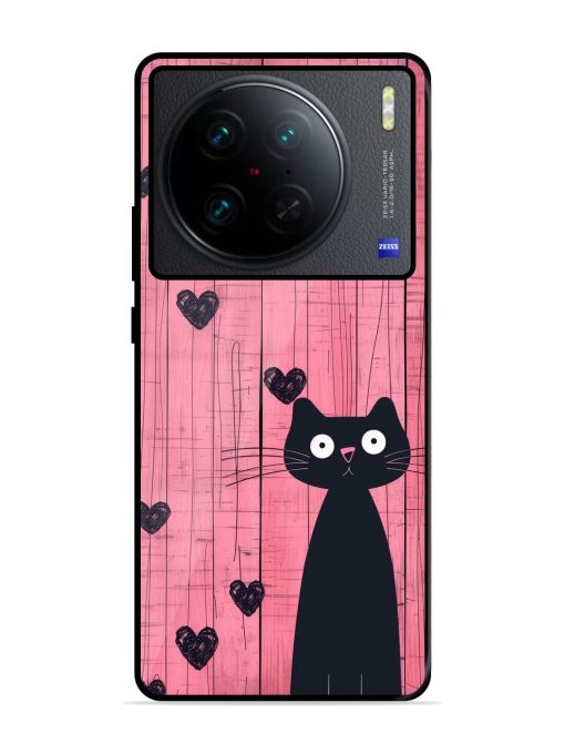 Feline Valentine'S Day Glossy Soft Edge Case for Vivo X90 Pro Chachhi