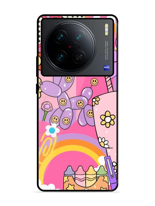 Whimsical Y2K Chaos Glossy Soft Edge Case for Vivo X90 Pro Chachhi