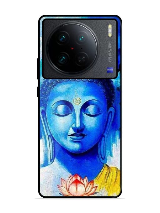 Serene Buddha With Lotus Glossy Soft Edge Case for Vivo X90 Pro Chachhi