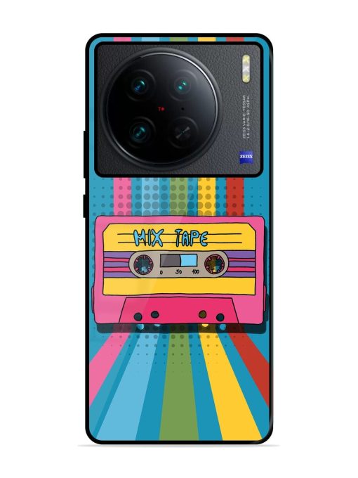 Retro Cassette Tapes Glossy Soft Edge Case for Vivo X90 Pro Chachhi