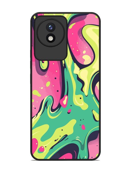 Gooey Grooves Glossy Soft Edge Case for Vivo Y02 Chachhi