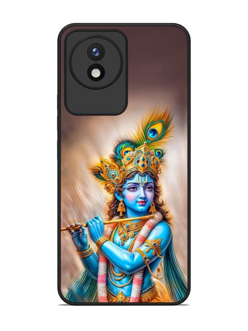 Divine Krishna Glossy Soft Edge Case for Vivo Y02 Chachhi