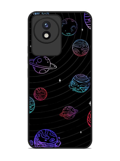 Cosmic Ballet Glossy Soft Edge Case for Vivo Y02 Chachhi