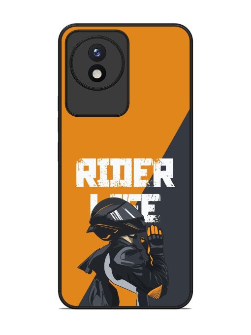 Ride Never Ends Glossy Soft Edge Case for Vivo Y02 Chachhi