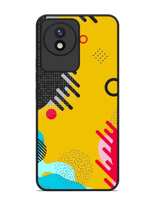 Neon Pop Glossy Soft Edge Case for Vivo Y02 Chachhi