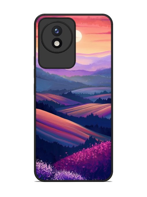 Twilight'S Embrace Glossy Soft Edge Case for Vivo Y02 Chachhi