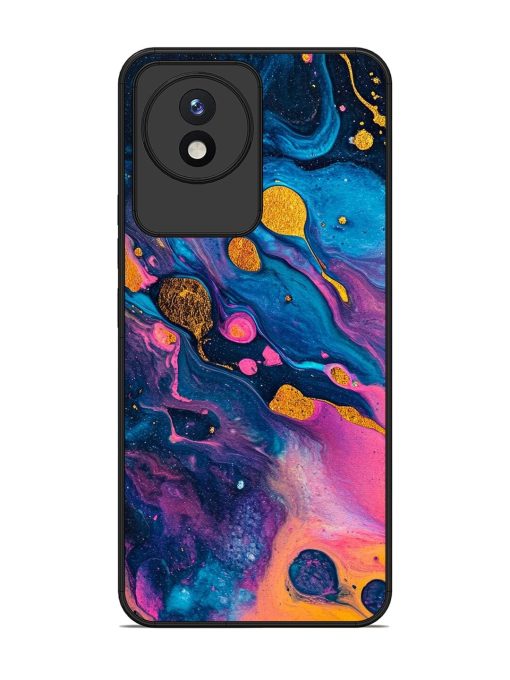 Cosmic Swirl Glossy Soft Edge Case for Vivo Y02