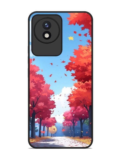 Autumn'S Embrace Glossy Soft Edge Case for Vivo Y02 Chachhi