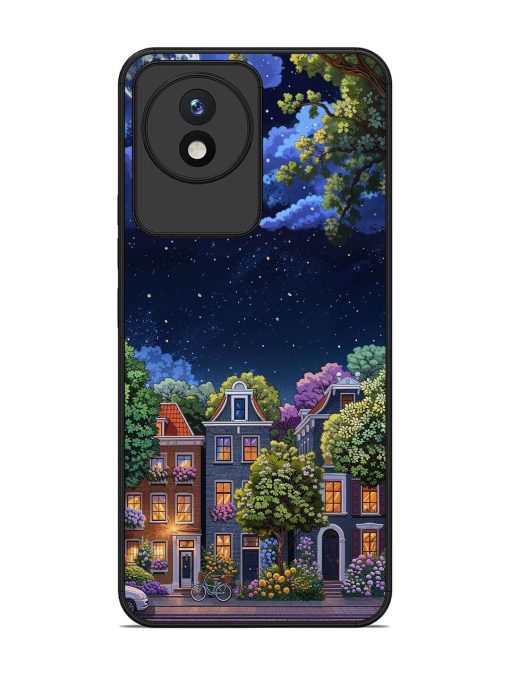 Moonlit Streets Glossy Soft Edge Case for Vivo Y02 Chachhi