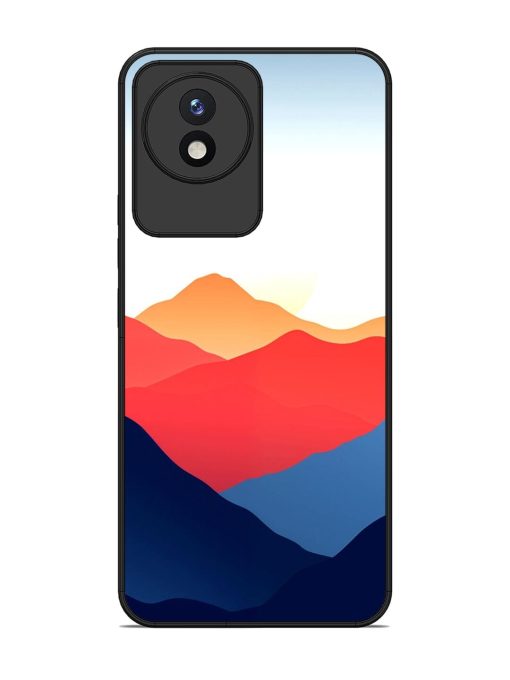 Sunset Peaks Glossy Soft Edge Case for Vivo Y02 Chachhi