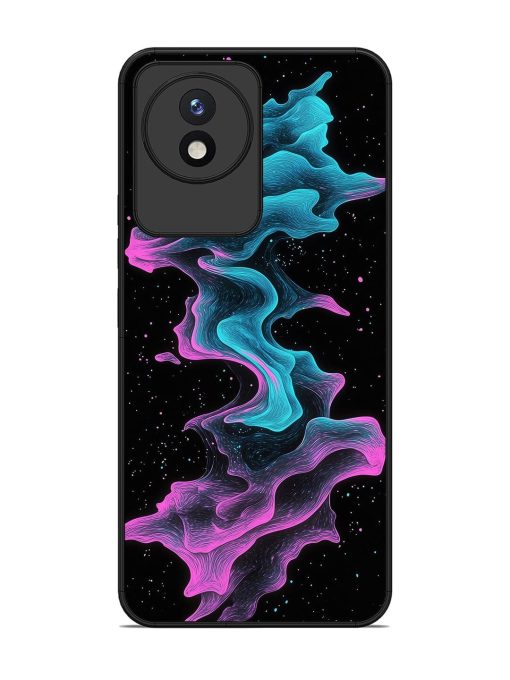 Cosmic Currents Glossy Soft Edge Case for Vivo Y02 Chachhi