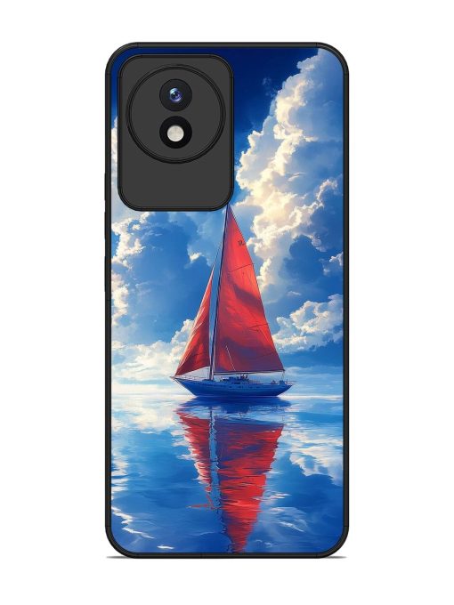 Crimson Sails Glossy Soft Edge Case for Vivo Y02 Chachhi