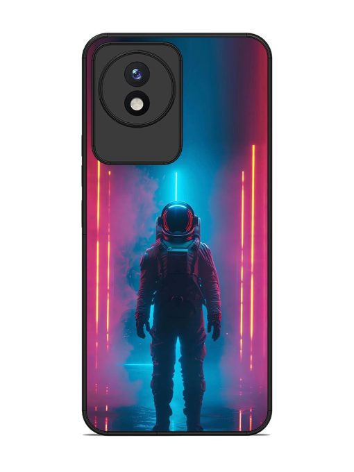 Neon Astronaut Glossy Soft Edge Case for Vivo Y02 Chachhi