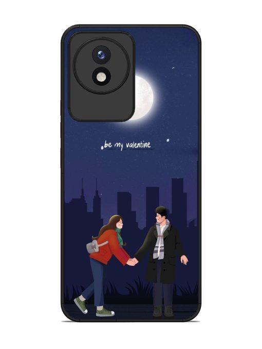 Moonlight Proposal Glossy Soft Edge Case for Vivo Y02 Chachhi