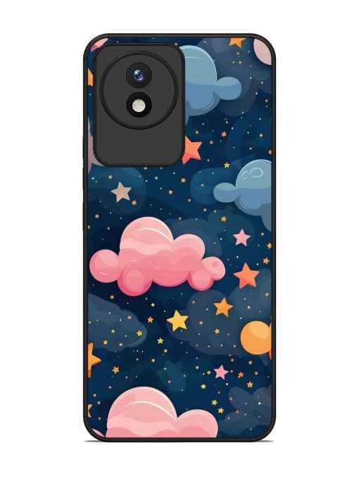 Twinkling Dreams Glossy Soft Edge Case for Vivo Y02 Chachhi