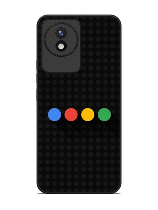 Google Dots Glossy Soft Edge Case for Vivo Y02 Chachhi