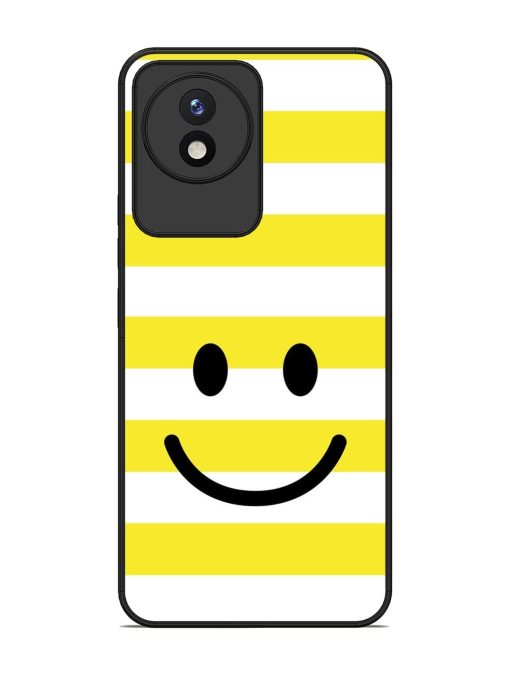 Smiling Stripes Glossy Soft Edge Case for Vivo Y02 Chachhi