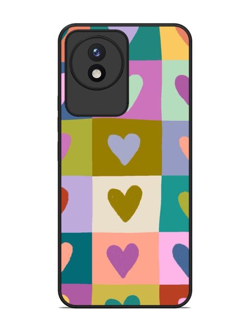 Box Of Hearts Glossy Soft Edge Case for Vivo Y02 Chachhi