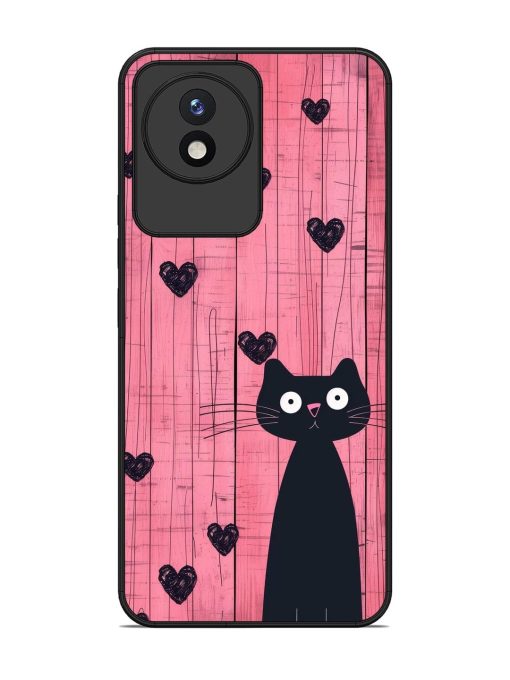 Feline Valentine'S Day Glossy Soft Edge Case for Vivo Y02 Chachhi