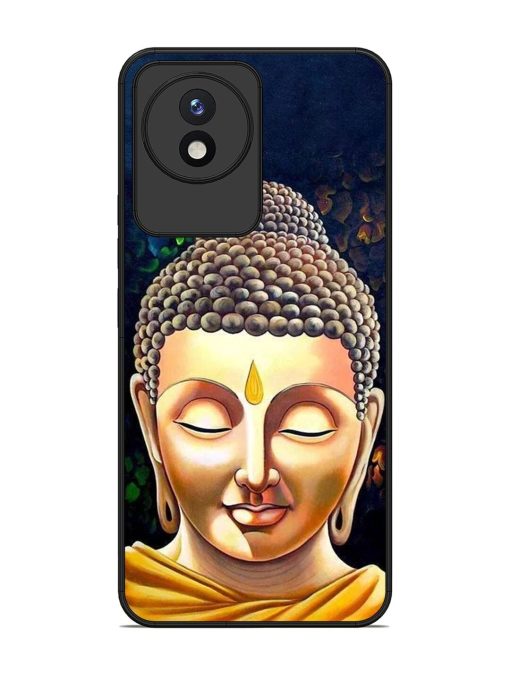 Buddha Face Glossy Soft Edge Case for Vivo Y02 Chachhi