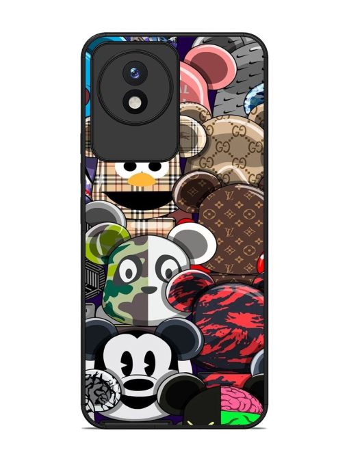 Streetwear Bearbrick Extravaganza Glossy Soft Edge Case for Vivo Y02