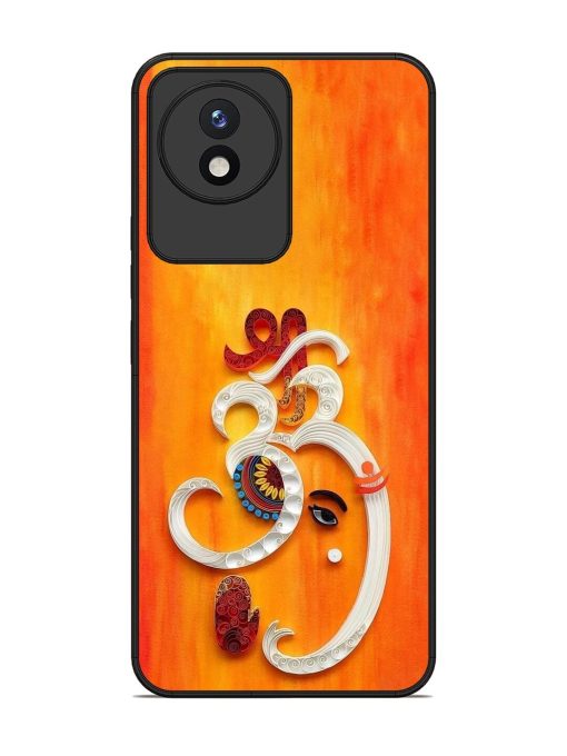 Ganesha In Quilling Art Glossy Soft Edge Case for Vivo Y02 Chachhi