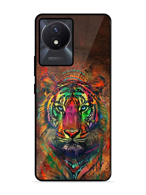 Cosmic Tiger Glossy Soft Edge Case for Vivo Y02T Chachhi