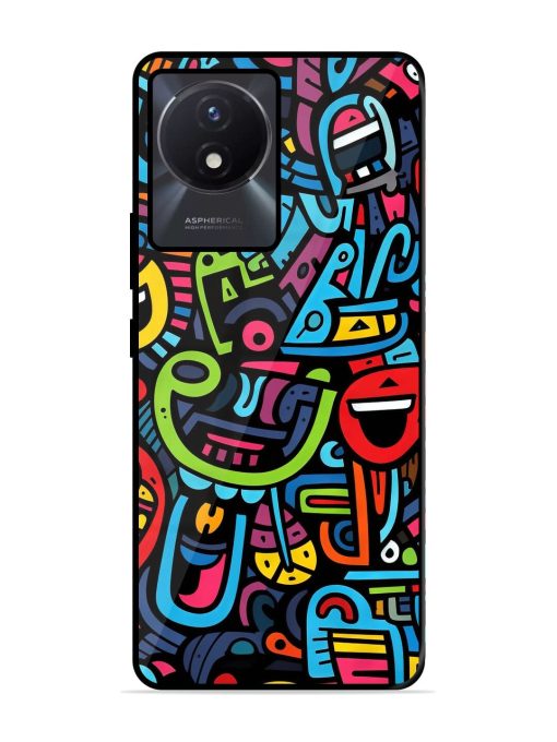 Doodlephoria Glossy Soft Edge Case for Vivo Y02T Chachhi