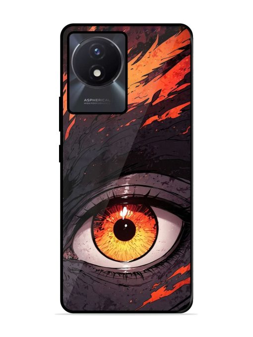 Inferno Gaze Glossy Soft Edge Case for Vivo Y02T Chachhi