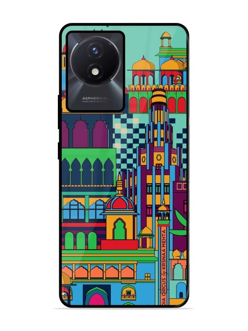 Indian Tapestry Glossy Soft Edge Case for Vivo Y02T Chachhi