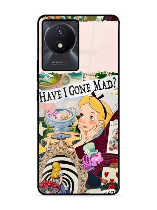 Mad Hatter'S Collage Glossy Soft Edge Case for Vivo Y02T Chachhi