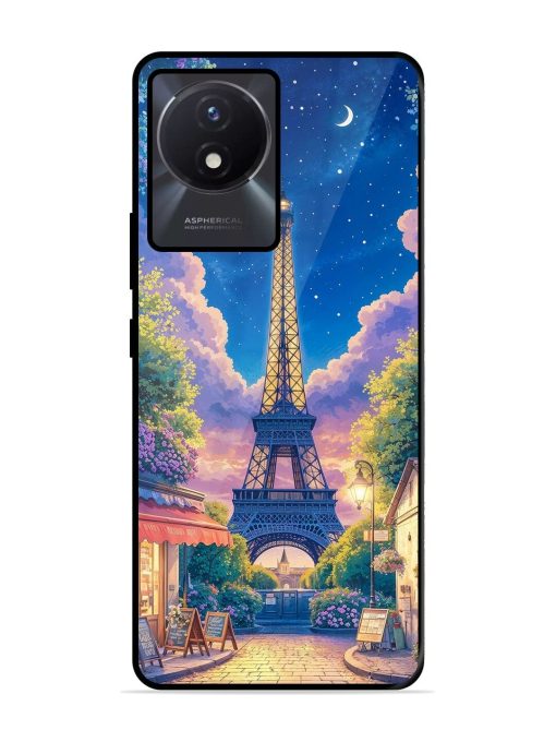 Twilight In Paris Glossy Soft Edge Case for Vivo Y02T Chachhi