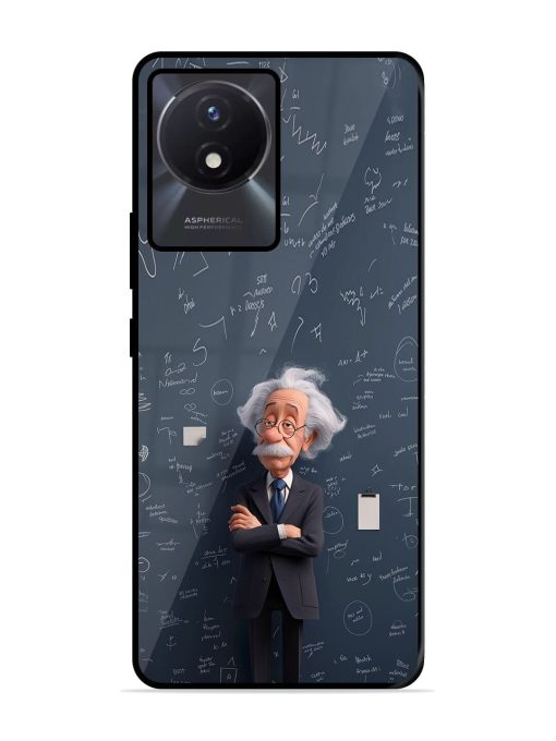 Albert Einstein Glossy Soft Edge Case for Vivo Y02T Chachhi