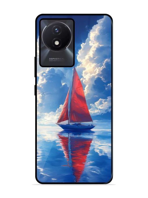 Crimson Sails Glossy Soft Edge Case for Vivo Y02T Chachhi