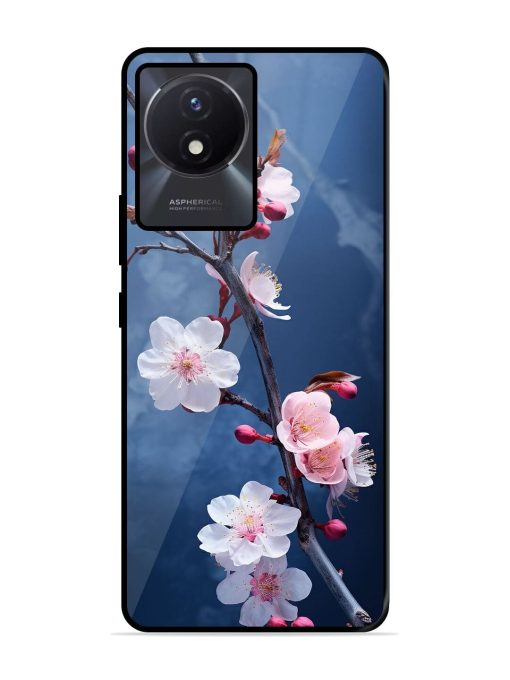 Delicate Blossoms Glossy Soft Edge Case for Vivo Y02T Chachhi