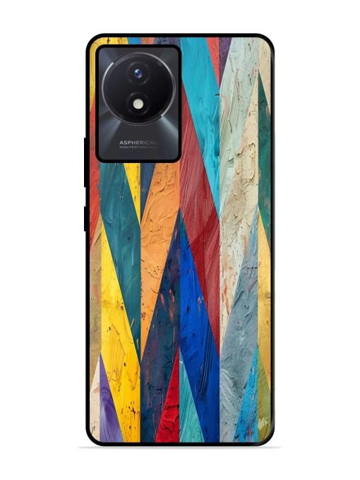 Abstract Tapestry Glossy Soft Edge Case for Vivo Y02T Chachhi