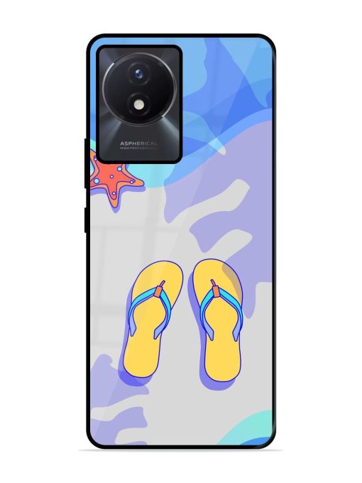 Sandy Toes And Salty Seas Glossy Soft Edge Case for Vivo Y02T Chachhi